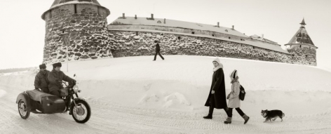 Pentti Sammallahti Solovki, White Sea, Russia (snowy fortress), 1992