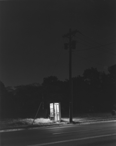 George Tice (b. 1938, Newark), Telephone Booth, 3 A.M., Rahway, NJ, 1974