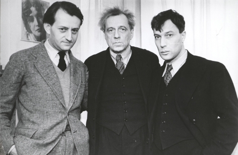 Andr&eacute; Malraux, Vsevolod Meyerhold and Boris Pasternak, Moscow, 1934-1936