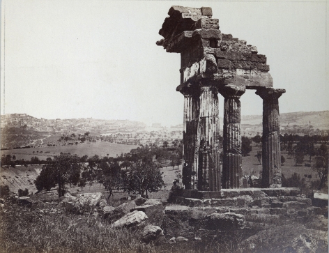 Unknown photographer, Temple of Castor and Pollux, Agrigento, Sicily, ca. 1800s