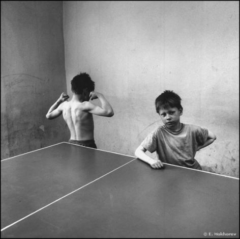 Two Boys at the Ping-Pong Table, Ozerki Orphanage, 1994