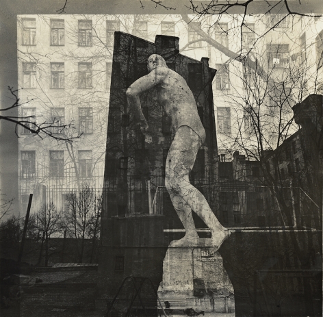Windows with discus thrower, 1986-88